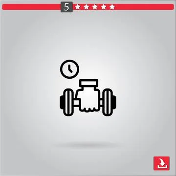 Workout vector icon Stock Illustration