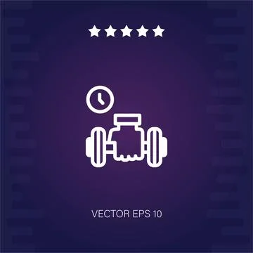 Workout vector icon Stock Illustration