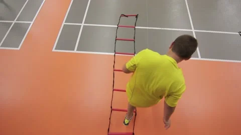 Workout warm-up and badminton game 動画素材 142878491