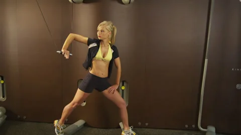 Workout with weights Stock-Footage 38684899