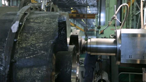 Workpiece processing on milling machine Stock Footage 100497215