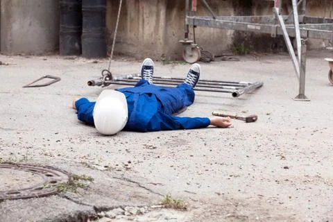 Workplace accident Stock Photos