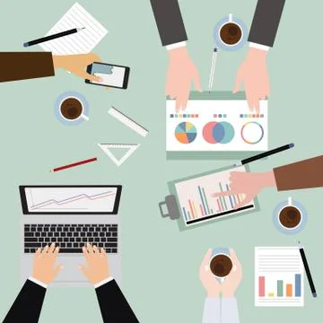 Workplace ad Stock Illustration