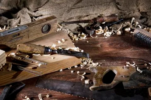 Workplace carpenter Stock Photos