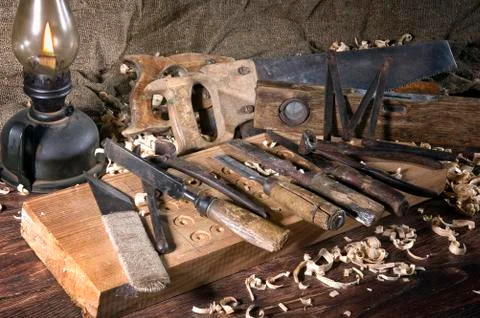 Workplace carpenter Stock Photos