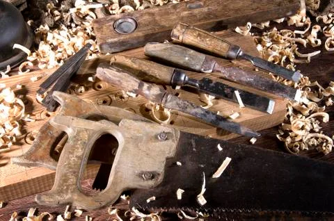 Workplace carpenter Stock Photos