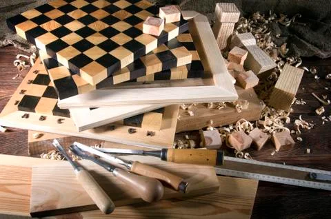Workplace carpenter Stock Photos