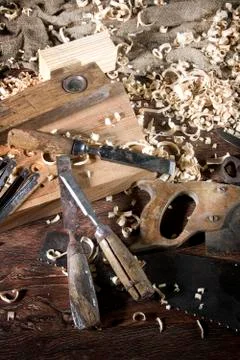 Workplace carpenter Stock Photos