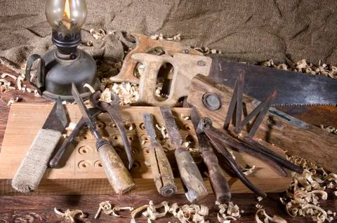 Workplace carpenter Stock Photos