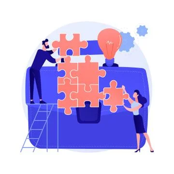 Workplace collaboration vector concept metaphor Stock Illustration