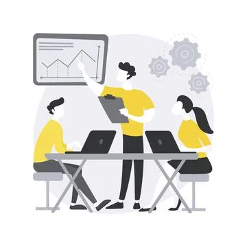 Workplace culture abstract concept vector illustration. Illustrazione stock