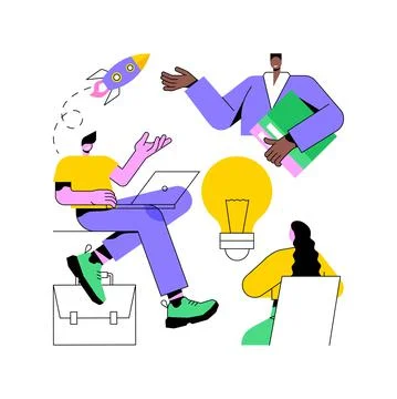 Workplace culture abstract concept vector illustration. Illustrazione stock