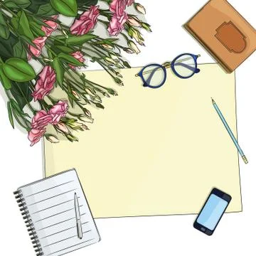 Workplace of desinger Stock Illustration