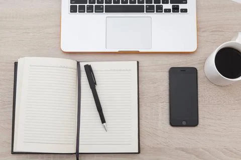 Workplace developer of mobile applications Workplace developer of mobile a... Stock Photos