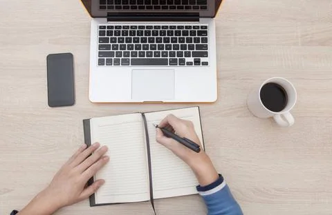 Workplace developer of mobile applications Workplace developer of mobile a... Stock Photos