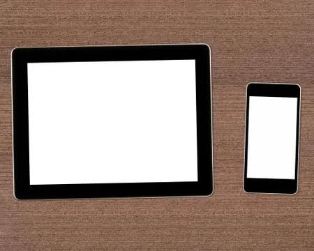 Workplace with digital tablet computer Stock Photos