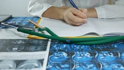 Workplace of the doctor Stock-Footage 89832891