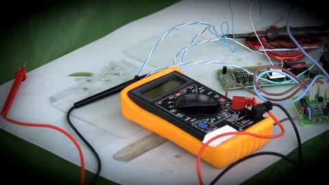 Workplace electronics technician Stock Footage 76951099