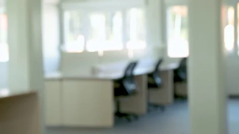 Workplace in an empty office Stock Footage 80309029