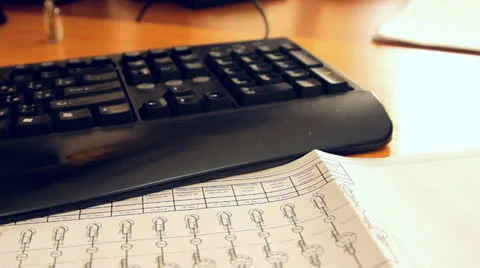 Workplace of the engineer Stock Footage 22542831