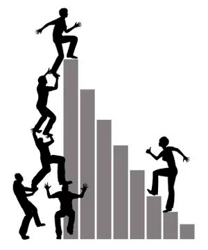 Workplace Gender Discrimination Stock Illustration