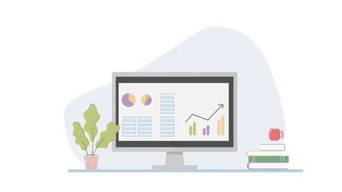 Workplace. Home office interior. Stock Footage 285446849