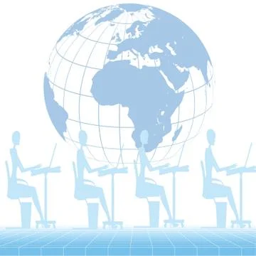 Workplace Stock Illustration