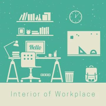 Workplace Stock Illustration