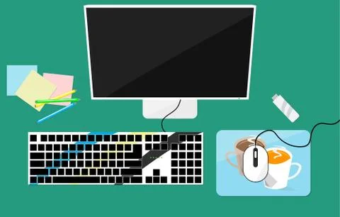 Workplace Stock Illustration