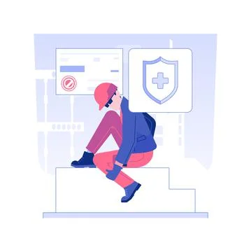 Workplace injury isolated concept vector illustration. Ilustración de archivo