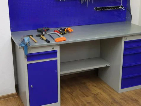 Workplace for the installation. Stock Photos