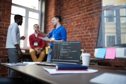 Workplace of it-engineer Stock Photos