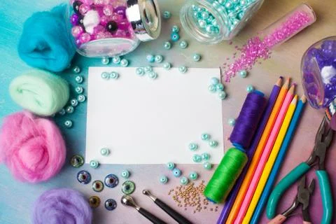 Workplace of jewellery  maker close-up Stock Photos