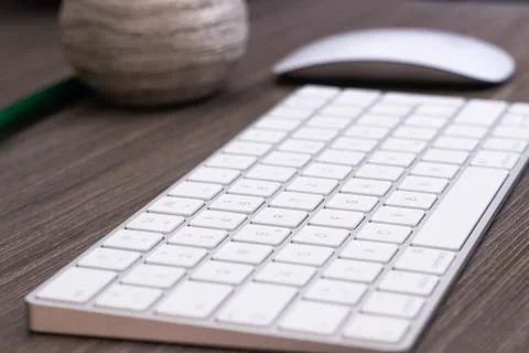 Workplace with keyboard and mouse 写真素材