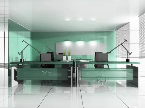 Workplace at modern office Stock Illustration