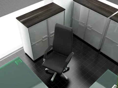 Workplace at modern office Stock Illustration