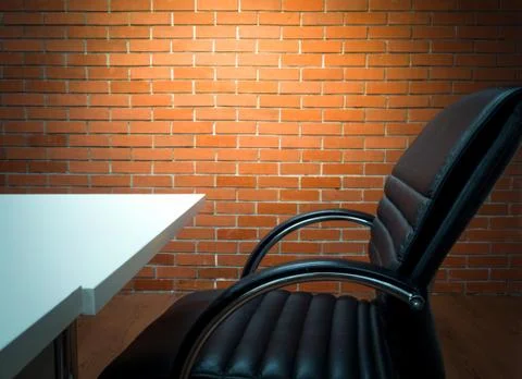 Workplace office background. Dark Boder Stock Photos