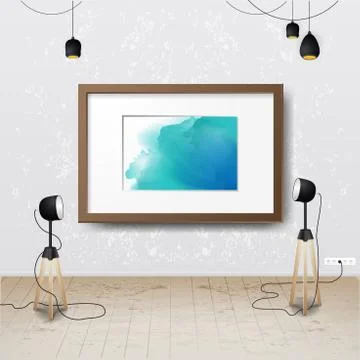 Workplace room. Vector illustration of modern office. Stylish and modern inte Stock Illustration