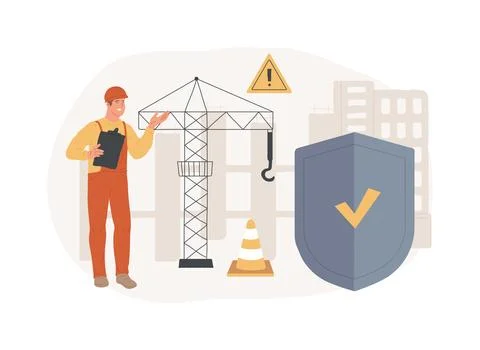 Workplace safety isolated concept vector illustration. Ilustración de archivo