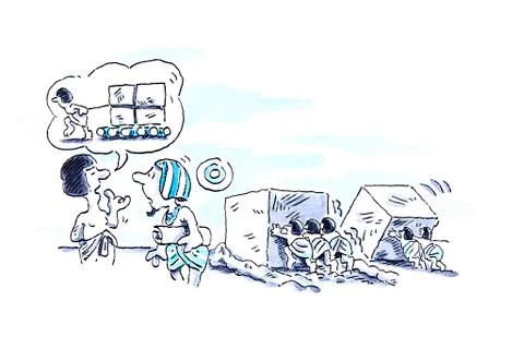 Workplace solutions, conceptual artwork 库存插图