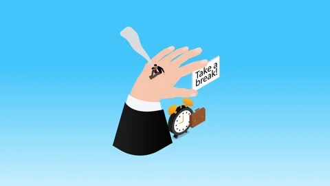 Workplace Stress and Burnout Concept with Isometric Businessman Reminded to.. Stock Footage 337954645