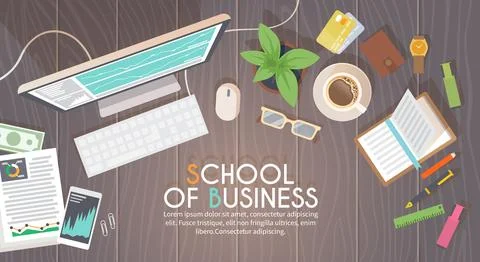 Workplace. Vector illustration Stock Illustration