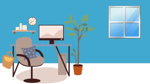 Workroom design animations Stock Footage 274037823