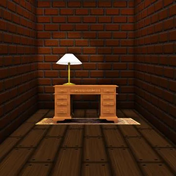 Workroom with table Stock Illustration