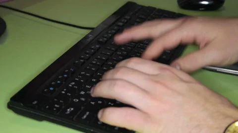 Works At The Computer 4 Stock Footage 44120244