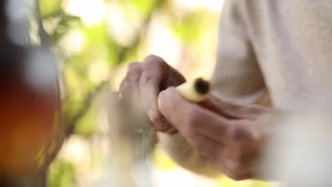 Works with a piece of wood 2 Video stock 324813671