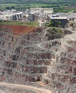 Works of a Quarry. Stock Photos