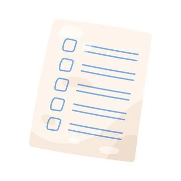 Worksheet Stock Illustration