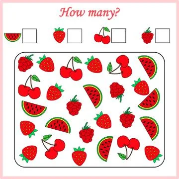Worksheet. Mathematical puzzle game. Learning mathematics, tasks for addition Stock Illustration