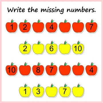 Worksheet. Mathematical puzzle game. Learning mathematics, tasks for addition Stock Illustration